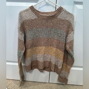 American Eagle Neutrals Striped Sweater Size XS
